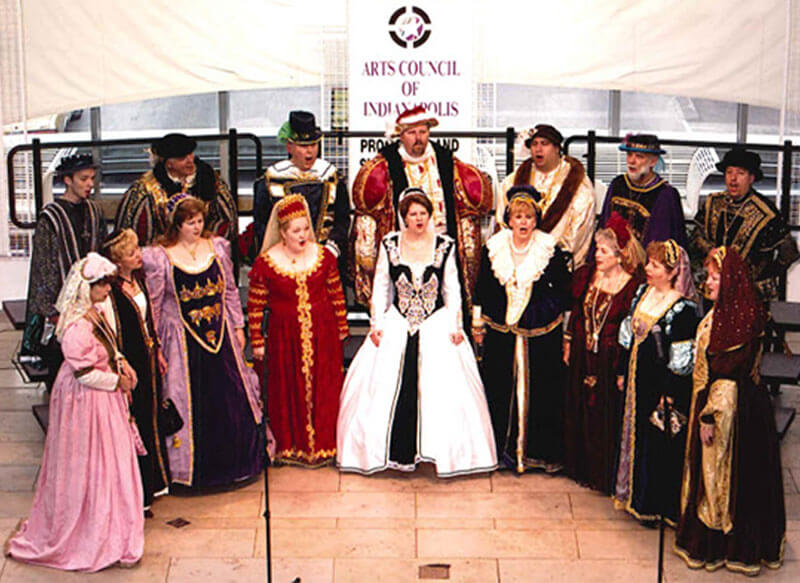 Castlewood’s madrigal performance at Indianapolis Arts Garden 1997