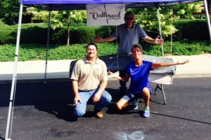 Setting up for the 2015 Penrod Art's Festival