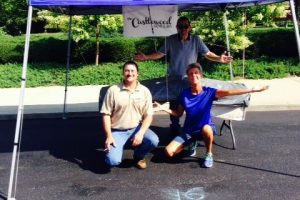 Setting up for the 2015 Penrod Art's Festival